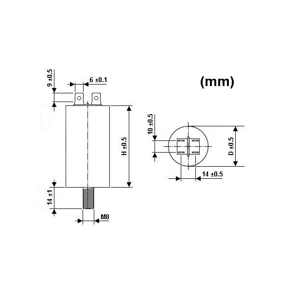 Condensateurs de démarrage pour moteurs  Condensateurs de démarrage pour moteurs