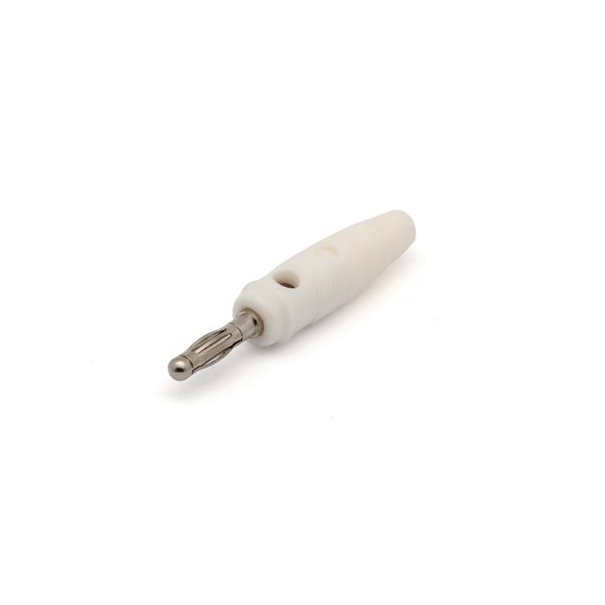 FICHE BANANE 4mm - BLANC