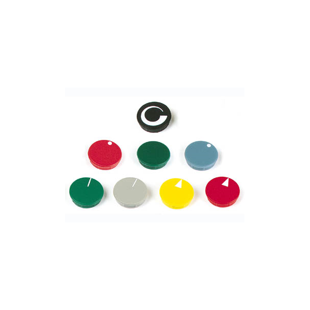 LID FOR 28mm BUTTON (GREEN - WHITE LINE)