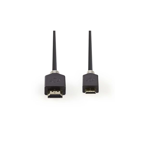 Câble HDMI haute vitesse avec Ethernet - Connecteur HDMI vers Mini connecteur HDMI 2m