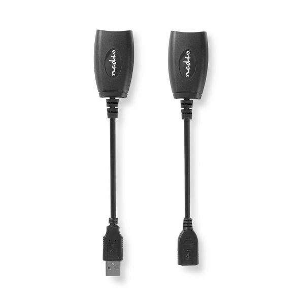 Extendeur d'USB RJ45 femelle-USBa femelle vers RJ45 femelle - USBa mâle maximum 50m 12Mbps