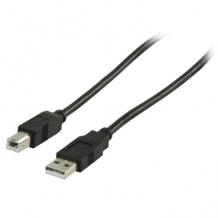 CABLE USB A MALE VERS B MALE - 1M