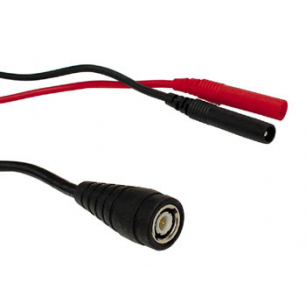 CABLE COAX BNC MALE + 2 FICHES BANANES