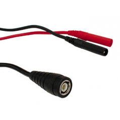 CABLE COAX BNC MALE + 2 FICHES BANANES