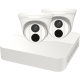 Kit de vidéo-surveillance - Enregistreur 4 canaux + 2 caméras dôme 4MP