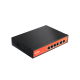 Switch POE Wi-Tek 4FE+2FE UPLINK 250M (65W)