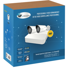 Kit de vidéo-surveillance - Enregistreur 4 canaux + 2 caméras bullet 4MP