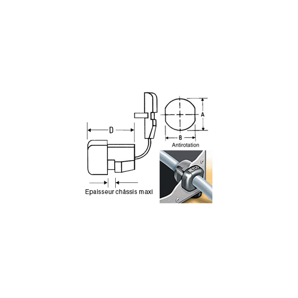 PASSE FIL ANTITRACTION- Ancrage, isolation et protection des fils et câbles sur les châssis - Montage facile et rapide - P