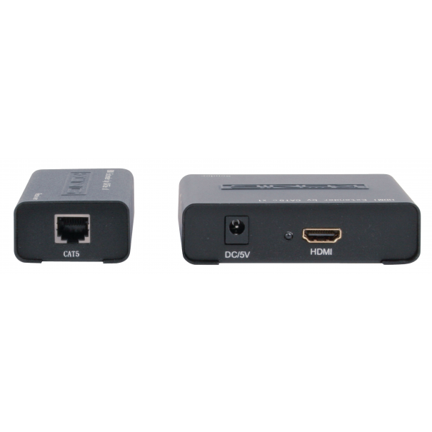 CONVERTISSEUR HDMI VERS RJ45 - PERMET DE TRANSPORTER  LE SIGNAL HDMI SUR 50 METRES MAXI VIA 1 CABLE UTP5E