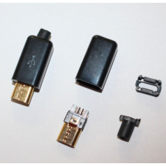 Connecteur micro usb à souder pour câble