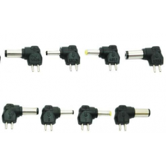 DC PLUG MULTI-TENSIONS 90° - Plugs (in mm): 6,5x1,5 / 6,3x3 / 5,5x2,5 / 5,5x2,1 / 5,5x1 / 4,95x1,98 / 3,5x1,35