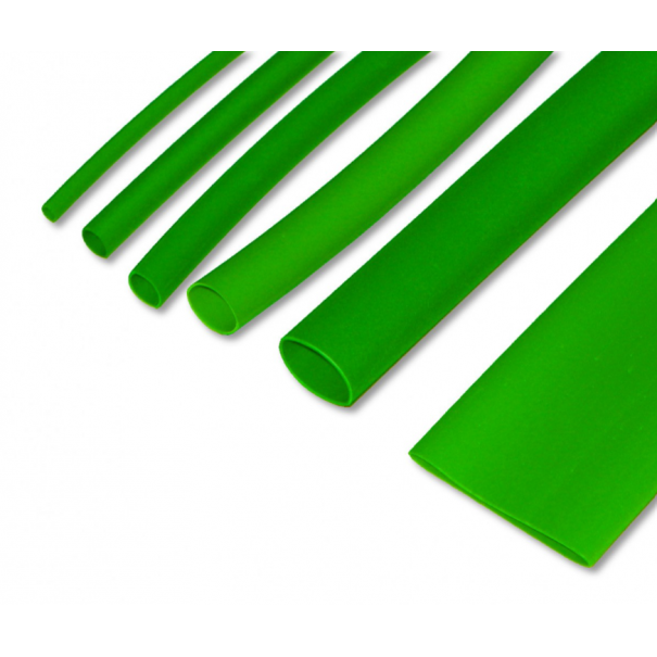 Gaine thermorétractable 2:1 2.4mm X 1m vert