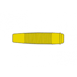 Fiche banane femelle 4mm pour câble - jaune