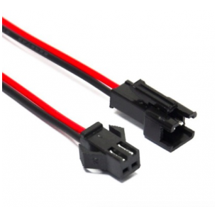 Connecteur JST 2 pins avec bout de câble de 15cm à la paire