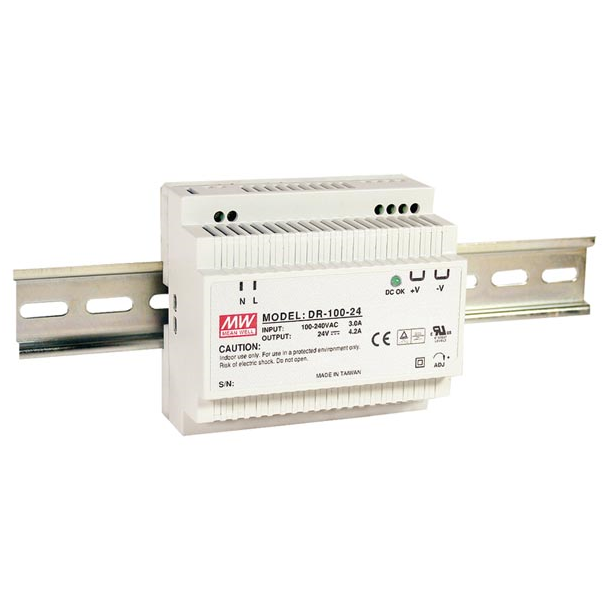 ALIMENTATION 12V 100W MODULAIRE RAIL DIN MW