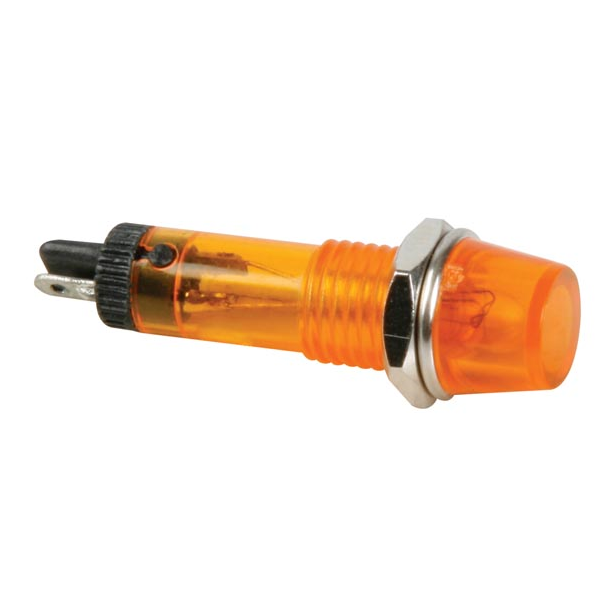 VOYANT ROND 8mm 12V ORANGE
