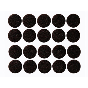 BANDE FEUTRÉE ADHÉSIVE - ROND 20 mm - 20 pcs