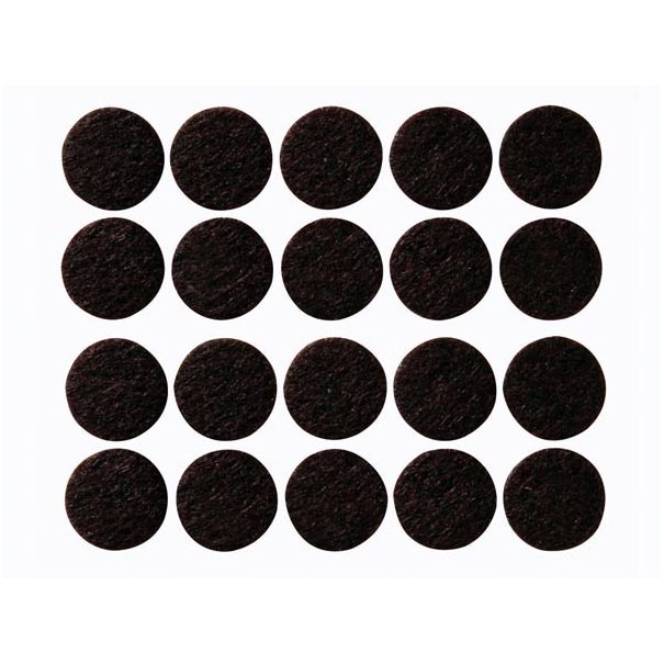 BANDE FEUTRÉE ADHÉSIVE - ROND 20 mm - 20 pcs