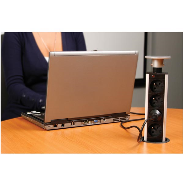 BLOC 4 PRISES ESCAMOTABLE - TERRE FRANÇAISE