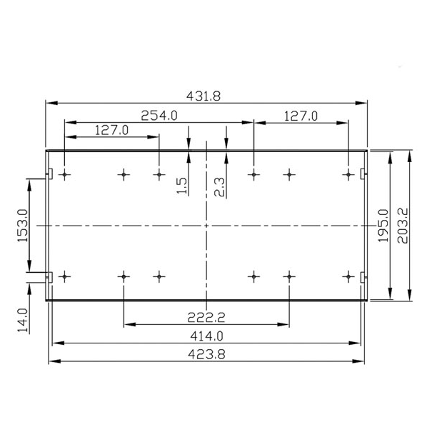 BOÎTIER ABS 19" POUR MONTAGE EN RACK - 2U BOÎTIER ABS 19" POUR MONTAGE EN RACK - 2U