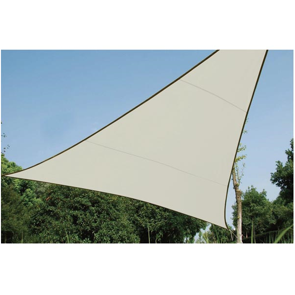 VOILE SOLAIRE - TRIANGLE - 3.6 x 3.6 x 3.6 m - COULEUR: CRÈME