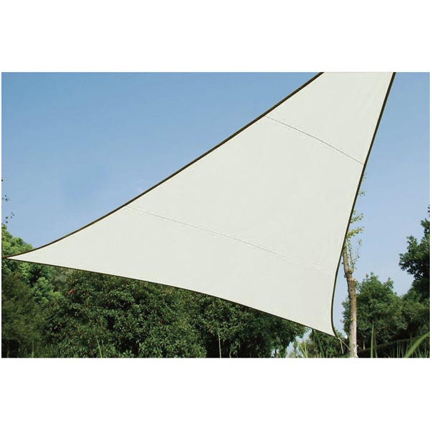 VOILE SOLAIRE - TRIANGLE - 5 x 5 x 5 m - COULEUR: CRÈME