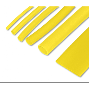 Gaine thermorétractable 2:1 19mm X 1m jaune