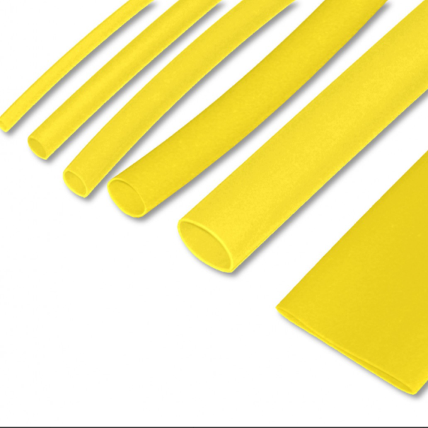 Gaine thermorétractable 2:1 19mm X 1m jaune