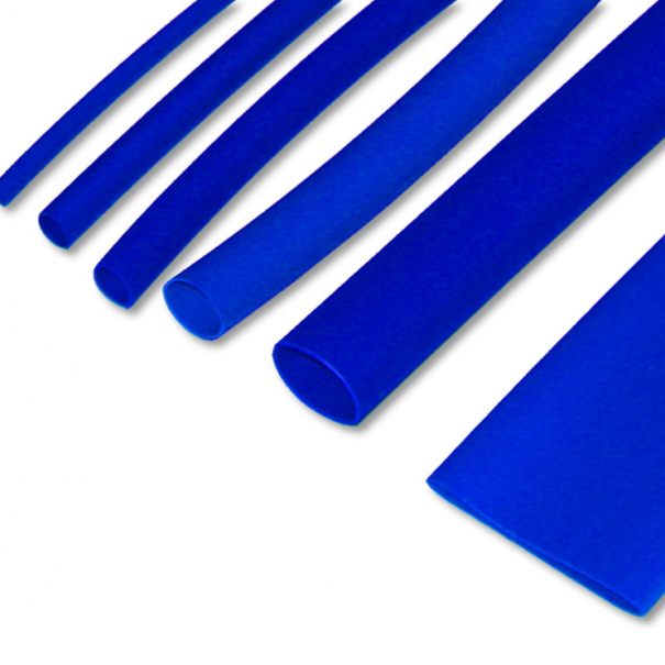 Gaine thermorétractable 2:1 38mm X 1m bleu
