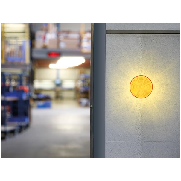 FLASH STROBOSCOPIQUE À LED - AMBRE - 12 VCC - ø 77 mm