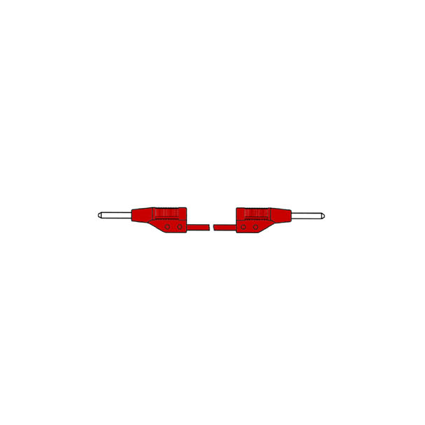 CORDON DE MESURE MOULE 2mm 25cm - ROUGE (MVL 2/25)