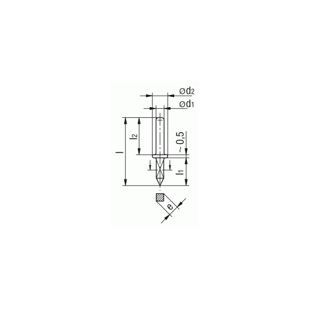 PICOT 1.0MM MALE PCB ARGENTE