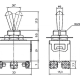 INVERSEUR UNIPOLAIRE À LEVIER ON-OFF-ON 10A/250V - MODÈLE ÉCONOMIQUE