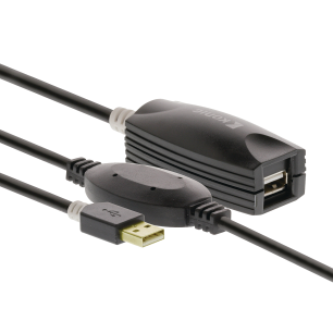CABLE USB AMPLIFIE MALE FEMELLE - 20 METRES