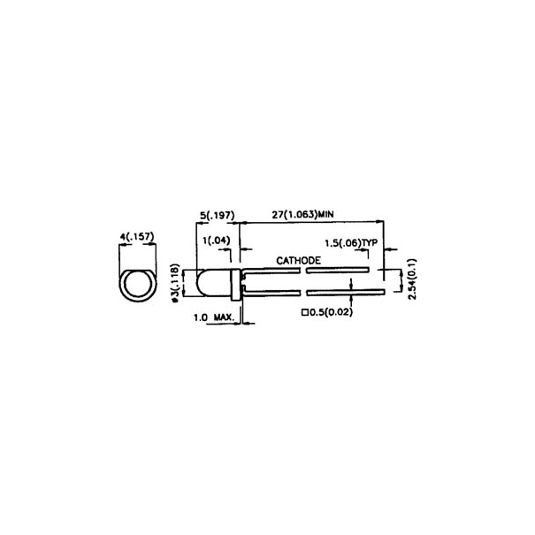 LED CLIGNOTANTE JAUNE DIFFUSANTE 3mm LED CLIGNOTANTE JAUNE DIFFUSANTE 3mm