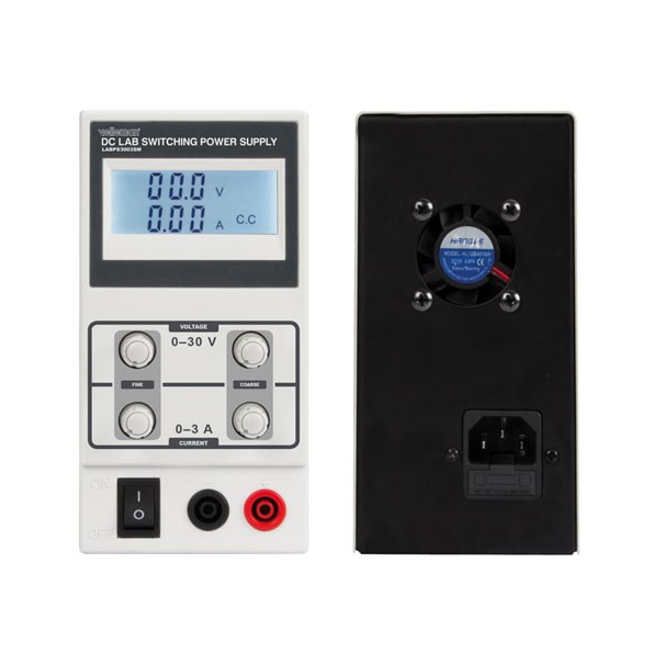 ALIMENTATION DE LABORATOIRE À DÉCOUPAGE 0-30 VCC / 0-3 A MAX / AVEC AFFICHEUR LCD