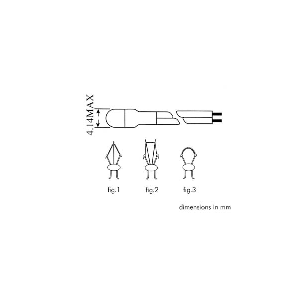 LAMPE MINIATURE 4mm - 14V - 65mA LAMPE MINIATURE 4mm - 14V - 65mA