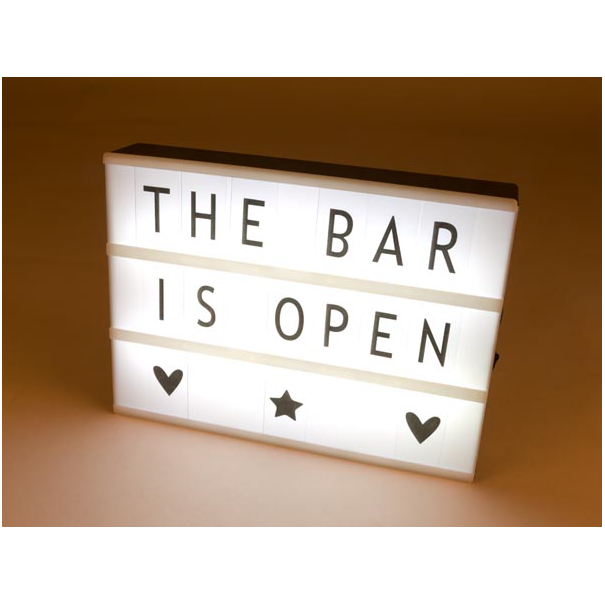 BOÎTE LUMINEUSE AVEC LETTRES - A4 BOÎTE LUMINEUSE AVEC LETTRES - A4