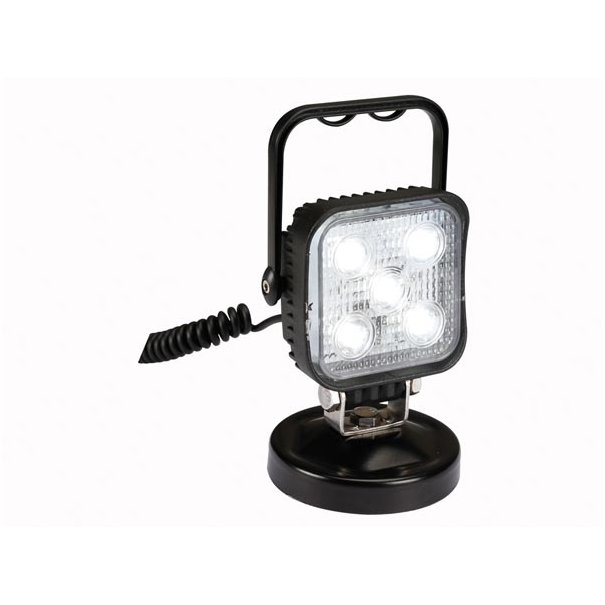 Projecteur Led 15W 800 lm 7500 °K base magnétique prise allume cigare Projecteur Led 15W 800 lm 7500 °K base magnétique prise allume cigare