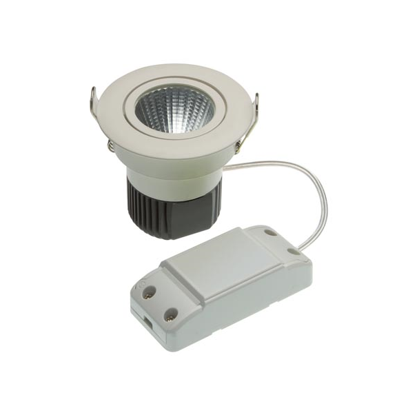 Plaffonier Led COB 6,5 W - rond - Blanc