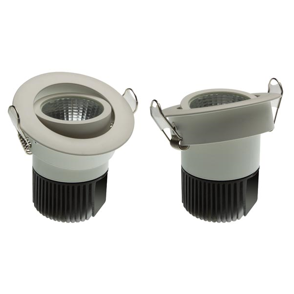 Plaffonier Led COB 6,5 W - rond - Blanc