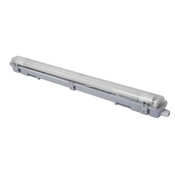 PLAFONNIER AVEC TUBE LED T8 - ÉTANCHE - 65.5 cm - BLANC NEUTRE