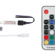 MINI CONTRÔLEUR LED RVB - 1 CANAL - AVEC TÉLÉCOMMANDE RF