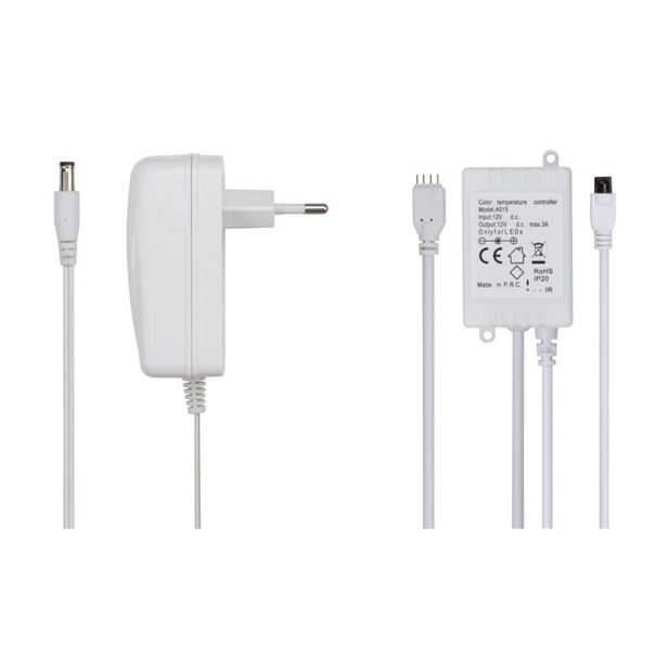 KIT RUBAN À LED FLEXIBLE LED ANIMÉ AVEC CONTRÔLEUR ET ALIMENTATION - RVB - 150 LED - 5 m - 12 VCC