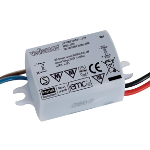 ALIMENTATION LED POUR 1 À 3 LED DE 1W - SOURCE DE COURANT 350mA
