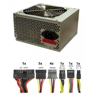 ALIMENTATION LOGON ATX 450W AVEC VENTILATEUR DE 12CM
