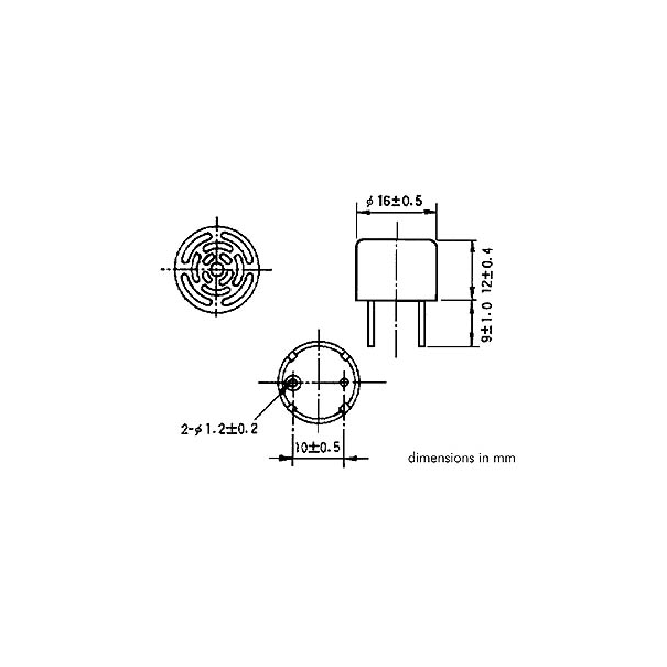 TRANSDUCTEUR ULTRASONIQUE - RECEPTEUR TRANSDUCTEUR ULTRASONIQUE - RECEPTEUR