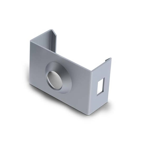 SUPPORT DE MONTAGE POUR PROFILÉ POUR RUBAN LED SLIMLINE 7 mm - ACIER À RESSORT - ARGENT