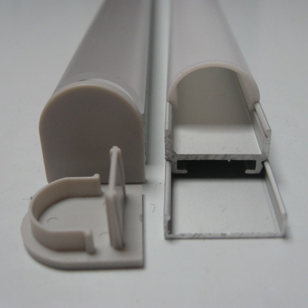 PROFILE ALUMINIUM 1M + PLEXI OPAL