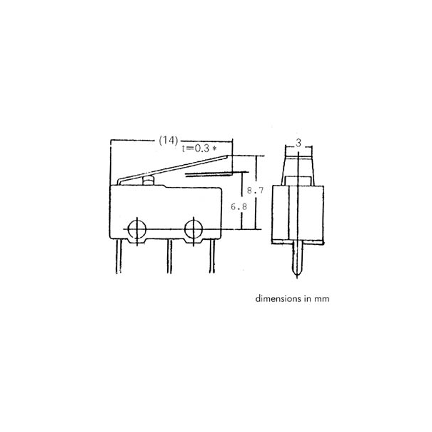 MICRORUPTEUR SUBMINIATURE 3A